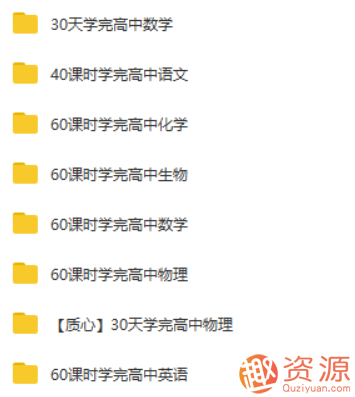 學(xué)而思高中學(xué)習資料《60課時學(xué)完》全套系列合集_資源網(wǎng)站插圖1