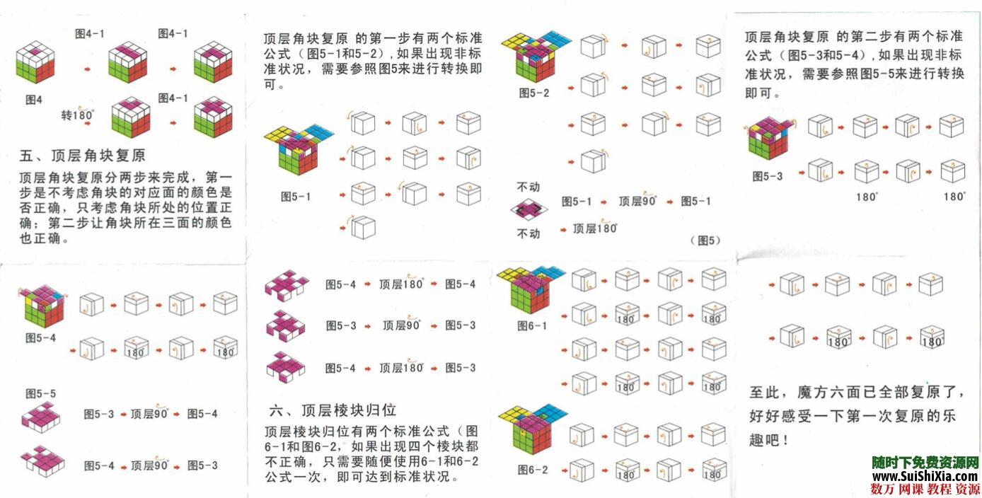 大量三階四階五階六階魔方還原教程資源，以及其他益智競(jìng)速玩具教程分享_趣資料視頻資源插圖3