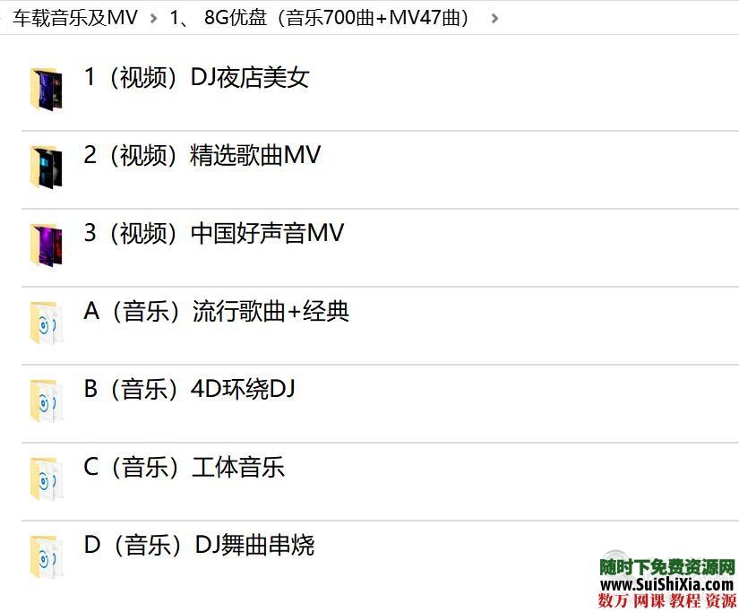 打包69G流行車載音樂1100曲和MV高清視頻500個勁爆舞曲_趣資料教程視頻插圖1