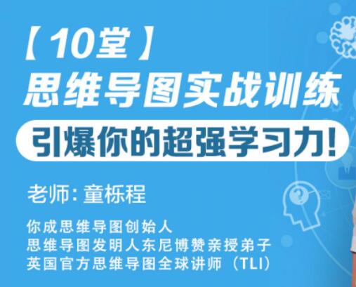 童櫟程《10堂思維導(dǎo)圖實(shí)戰(zhàn)訓(xùn)練》教程，引爆你的超強(qiáng)學(xué)習(xí)力！_百度云網(wǎng)盤教程資源插圖