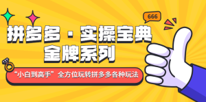 拼多多?實操寶典：金牌系列“小白到高手”帶你全方位玩轉(zhuǎn)拼多多各種玩法插圖