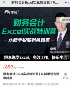 財務(wù)會計Excel實戰(zhàn)特訓(xùn)營 | 從新手蛻變財會精英百度網(wǎng)盤插圖