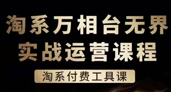 淘系萬相臺無界實戰(zhàn)運營課，淘系付費工具課插圖