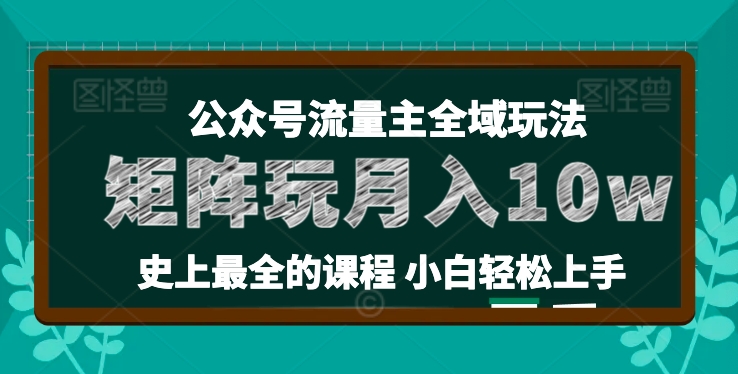 麥子甜公眾號流量主全新玩法，核心36講小白也能做矩陣，月入10w+插圖