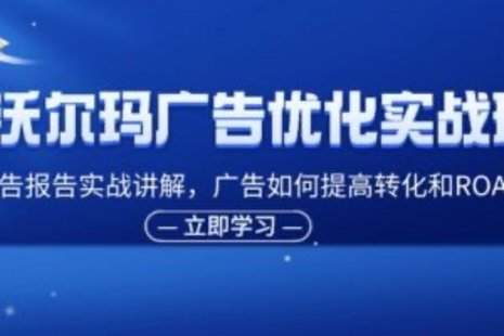 【網(wǎng)賺上新】090.沃爾瑪廣告優(yōu)化實戰(zhàn)班，廣告報告實戰(zhàn)講解，廣告如何提高轉(zhuǎn)化和ROAS等