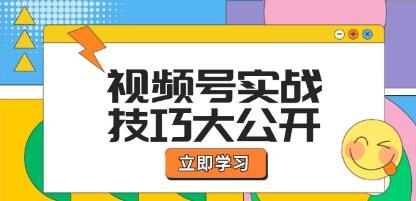 《視頻號(hào)實(shí)戰(zhàn)技巧》選題拍攝、運(yùn)營(yíng)推廣、直播帶貨一站式學(xué)習(xí)插圖